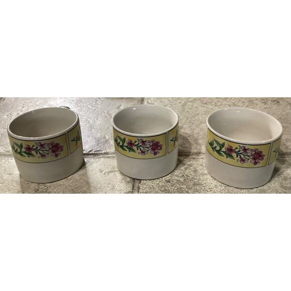 6 ~ SAKURA SUE ZIPKIN MAJESTICWARE STONEWARE CUPS Mugs 1996 Spring Valley Floral - Picture 8 of 11